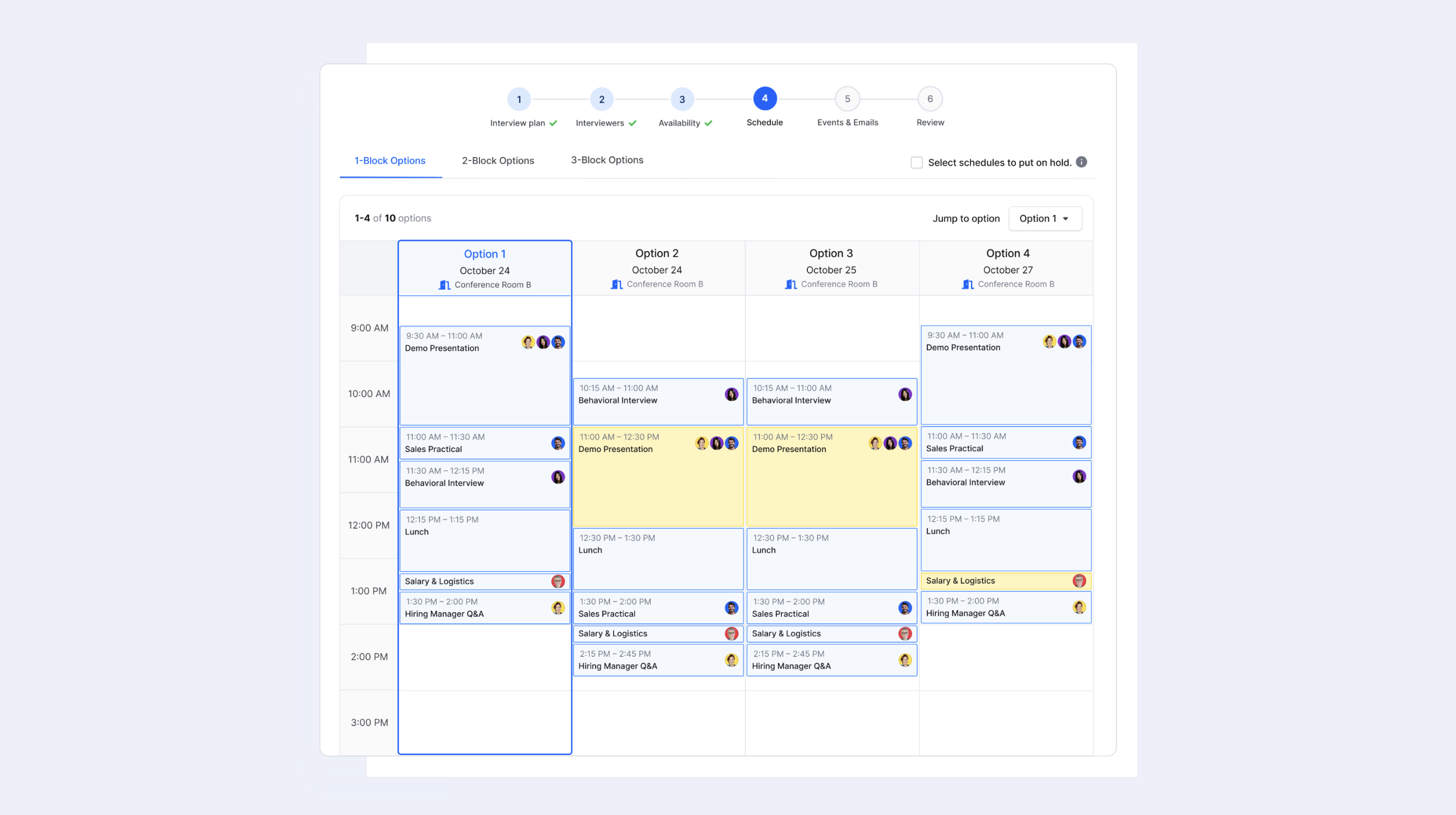 Optimized Scheduling