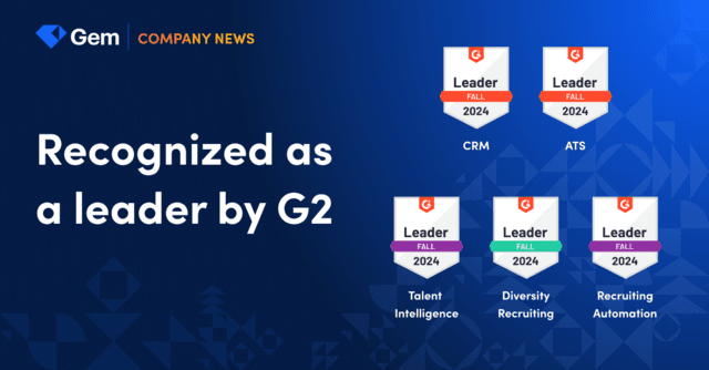 Gem celebrates multiple G2 Fall 2024 awards