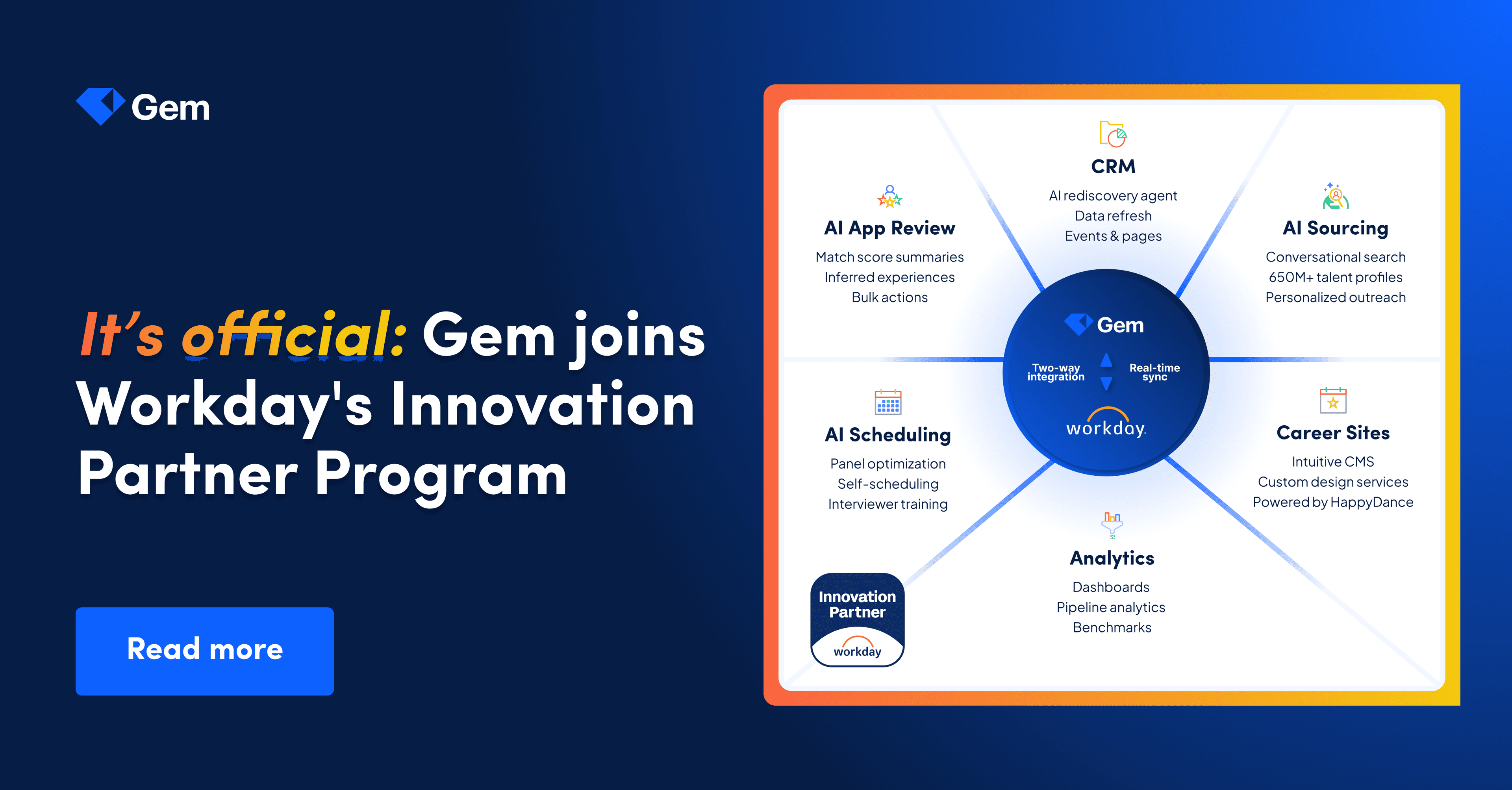 Blog | Gem joins Workday's Innovation Partner Program