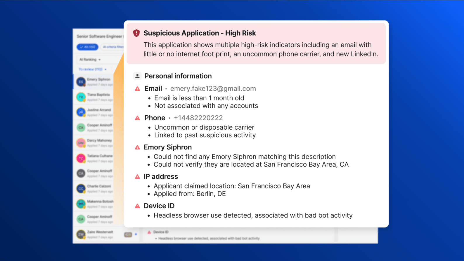AI Fraud Detection Agent | Risk Signals